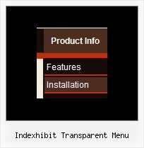 Indexhibit Transparent Menu Web Site Menu