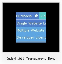 Indexhibit Transparent Menu Navigation Bar Submenu