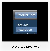 Iphone Css List Menu Mouseover Submenu Creating Softwares