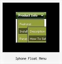 Iphone Float Menu Menu Submenu Example