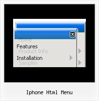 Iphone Html Menu Create Popup Menu In Javascript
