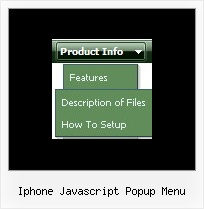 Iphone Javascript Popup Menu Javascript Expanding Menu Generator