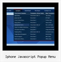 Iphone Javascript Popup Menu Sub Menu Code