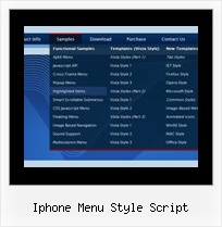 Iphone Menu Style Script Design Drop Menu