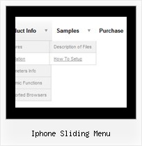 Iphone Sliding Menu Windows Template Style Javascript