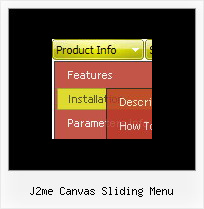 J2me Canvas Sliding Menu Vertical Navigation Bar Generator