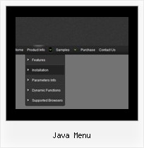 Java Menu Drop Down Rollover