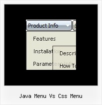 Java Menu Vs Css Menu Javascript Submenu Pop Down