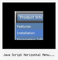 Java Script Horizontal Menu Buttons Sliding Web Menu
