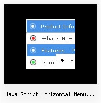 Java Script Horizontal Menu Buttons Html Dynamic Navigation