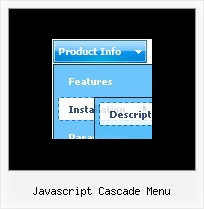 Javascript Cascade Menu Html Button Absolute Position