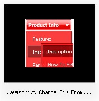 Javascript Change Div From Jumpmenu Web Menu Buttons