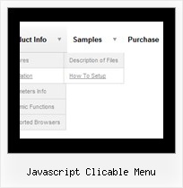 Javascript Clicable Menu Layer Menu