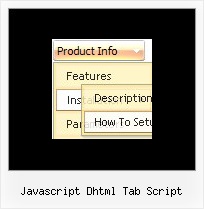 Javascript Dhtml Tab Script Cross Browser Menu