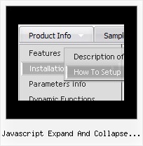 Javascript Expand And Collapse Menu Script Mouse Over Menu