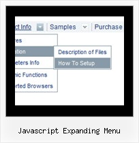 Javascript Expanding Menu Sample Crossframe Web Menu