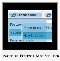 Javascript External Side Bar Menu Dhtml Program