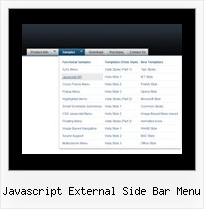 Javascript External Side Bar Menu State Drop Down Menu