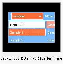 Javascript External Side Bar Menu Javascript Menubar Submenu