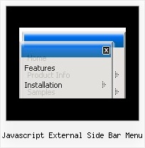 Javascript External Side Bar Menu Javascript Menu Down Drop