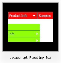 Javascript Floating Box Java Popup Menu