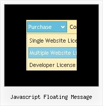 Javascript Floating Message Treemenu Dynamique
