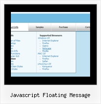 Javascript Floating Message Menu Bars In Javascript
