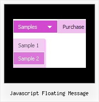 Javascript Floating Message Slide Down