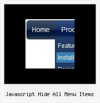 Javascript Hide All Menu Items Pull Down