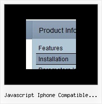 Javascript Iphone Compatible Dropdown Menu Horizontal Dropdown Menus