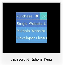 Javascript Iphone Menu Popup Code