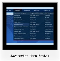 Javascript Menu Bottom Web Design Drop Down Menu