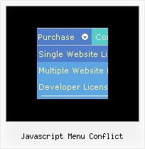 Javascript Menu Conflict Horizontal Drop Down Navigation Menu