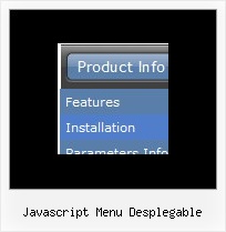 Javascript Menu Desplegable Horizontal Flat Menu