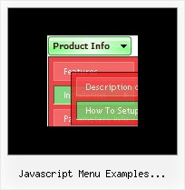 Javascript Menu Examples Collapsible Horizontal Menu Popup Place Relative Position Fireworks