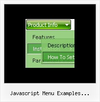 Javascript Menu Examples Collapsible Horizontal Sliding Drop Down Dhtml Menu