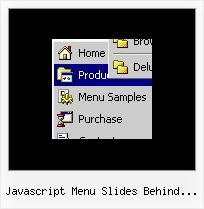 Javascript Menu Slides Behind Flash Dynamic Vertical Menu Script