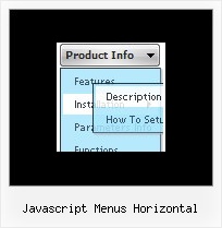 Javascript Menus Horizontal Tab Menu Bars