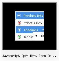 Javascript Open Menu Item On Mouseover Drop Down Menu Netscape Dhtml