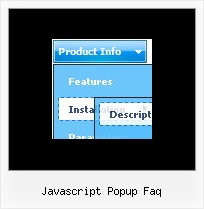 Javascript Popup Faq Horizontal Drop Down Menus