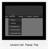 Javascript Popup Faq Dhtml Horizontal Menu