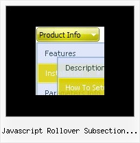 Javascript Rollover Subsection Menu Drop Down Menus For Websites