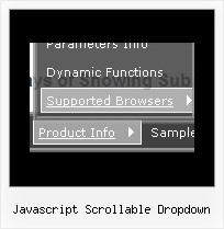 Javascript Scrollable Dropdown Javascript For Movable Popup Menus