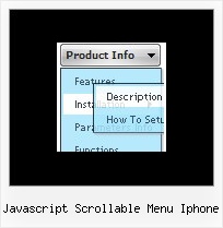 Javascript Scrollable Menu Iphone Web Menu