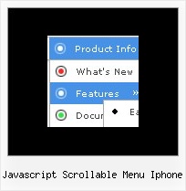 Javascript Scrollable Menu Iphone Javascript Menu Pop
