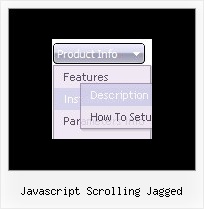 Javascript Scrolling Jagged Slide Menu Javascript Netscape