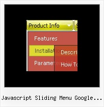 Javascript Sliding Menu Google Maps Bar Menu Generator
