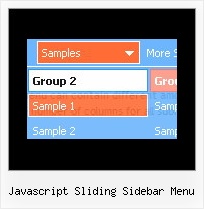 Javascript Sliding Sidebar Menu Dhtml Menu Codes
