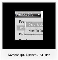 Javascript Submenu Slider Cross Frame Menu Dhtml