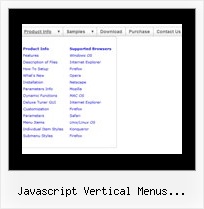 Javascript Vertical Menus Examples Only Mouse Over In Javascript